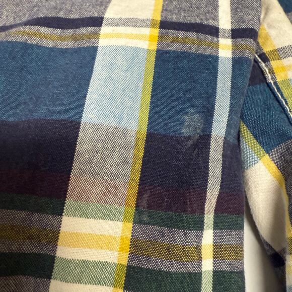 Crazy 8 Boys Shorts Sz 6 Touchdown Champ Navy Teal Gold White Green‎ Plaid - Picture 6 of 7